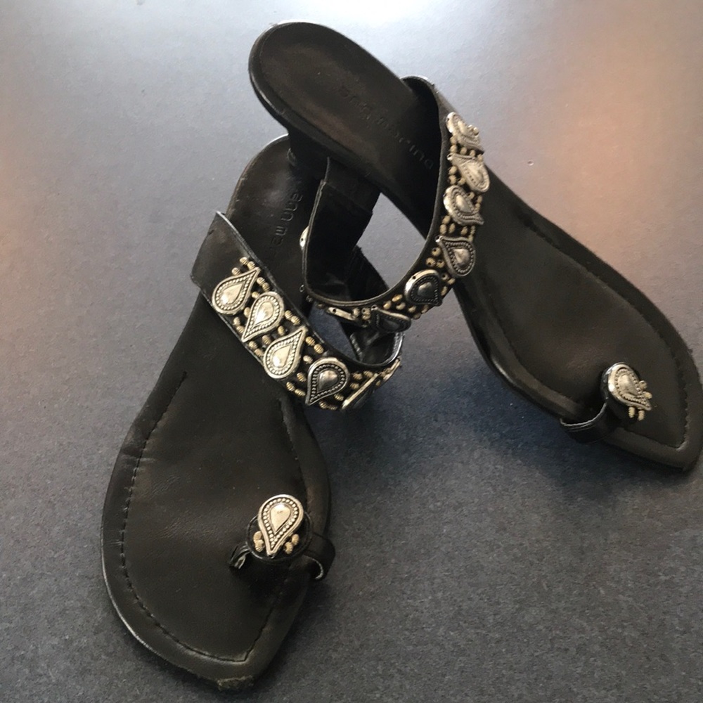 Silver detailed sandals